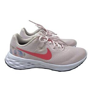 Nike Women's Light Pink Floral Sneakers